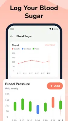 Health Tracker Blood Pressure android App screenshot 3